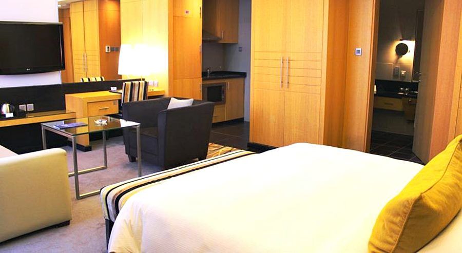 Hala Arjaan By Rotana, Deluxe Hotel Apartments Abu Zabi Zewnętrze zdjęcie