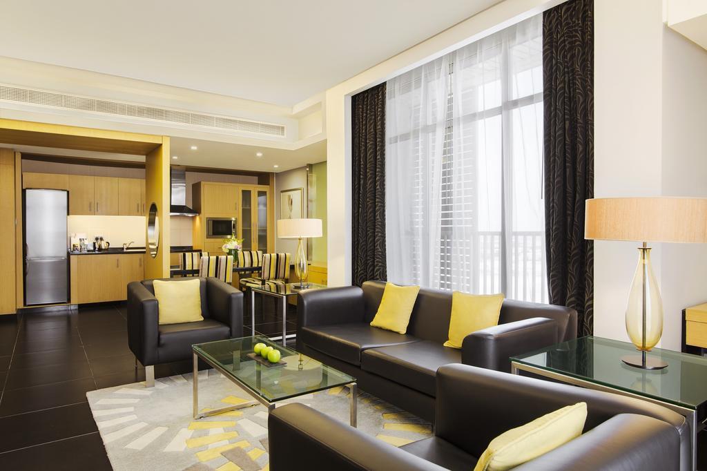 Hala Arjaan By Rotana, Deluxe Hotel Apartments Abu Zabi Zewnętrze zdjęcie